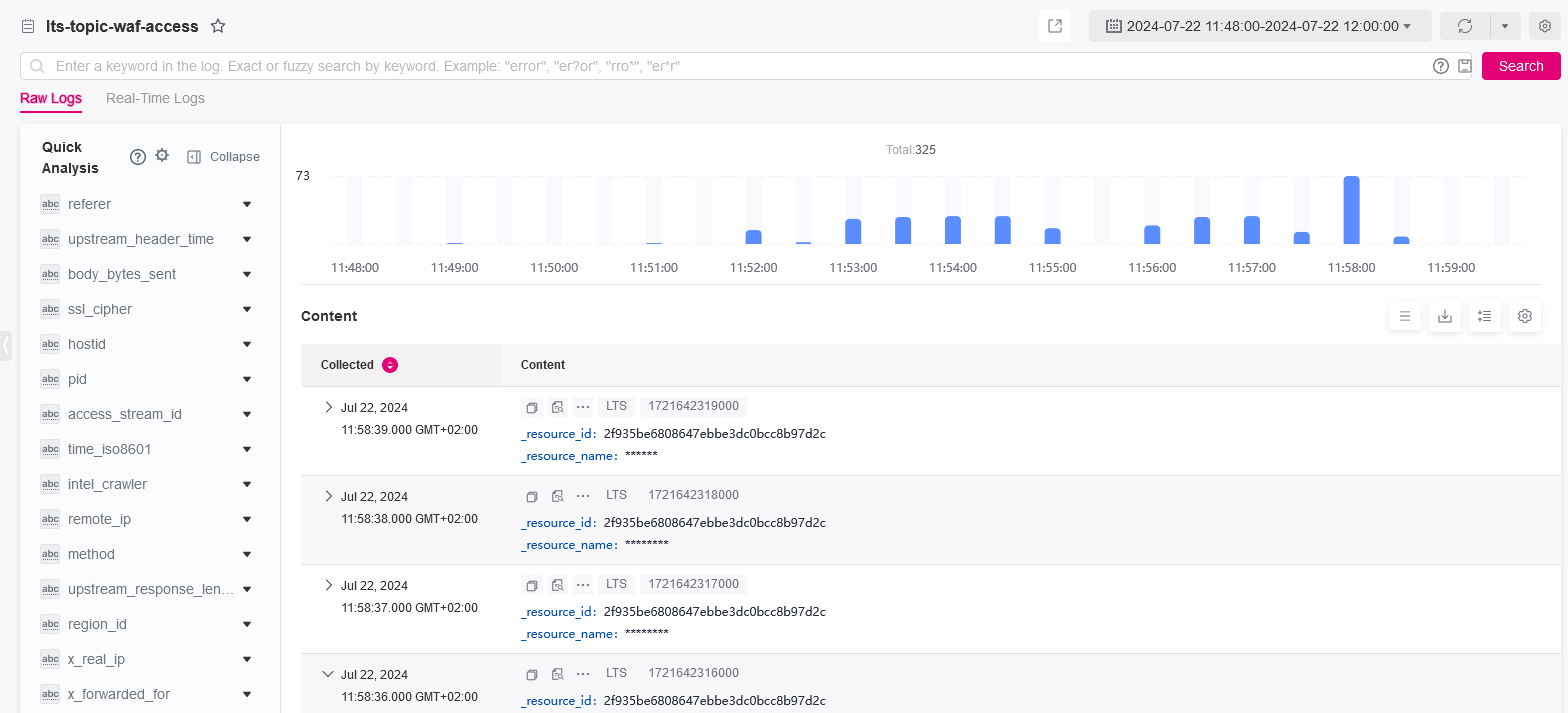 Figure 3 Select Log
Event