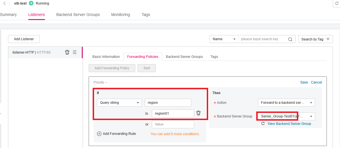 Figure 12 Forwarding requests to the old
version