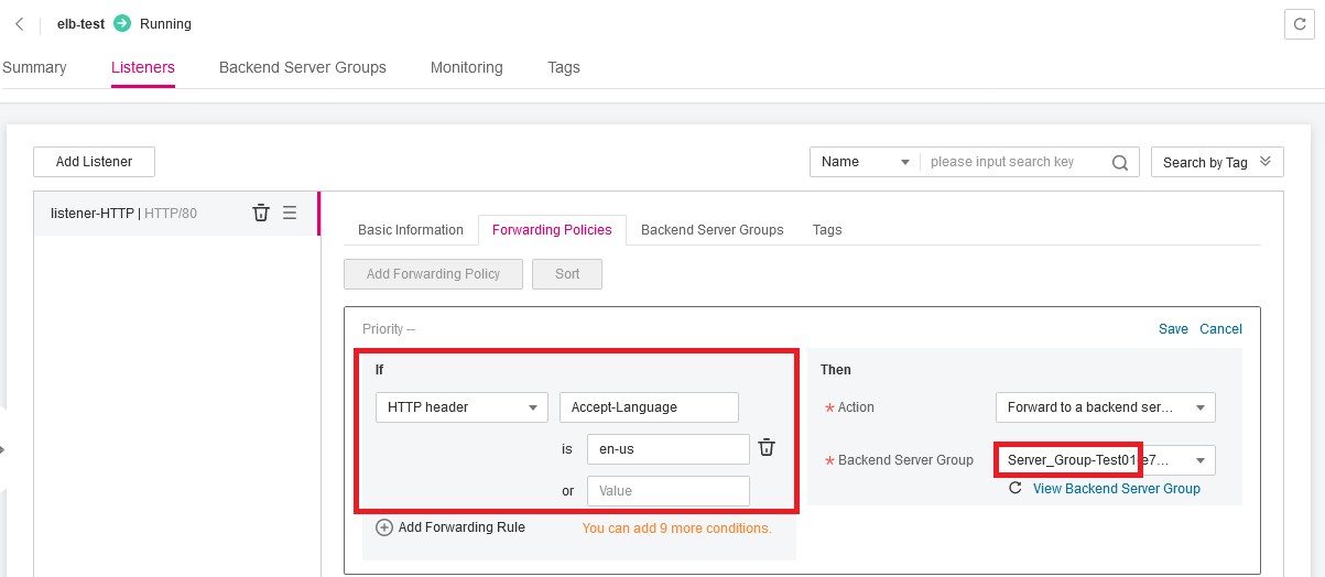 Figure 9 Forwarding requests to the application of the old
version