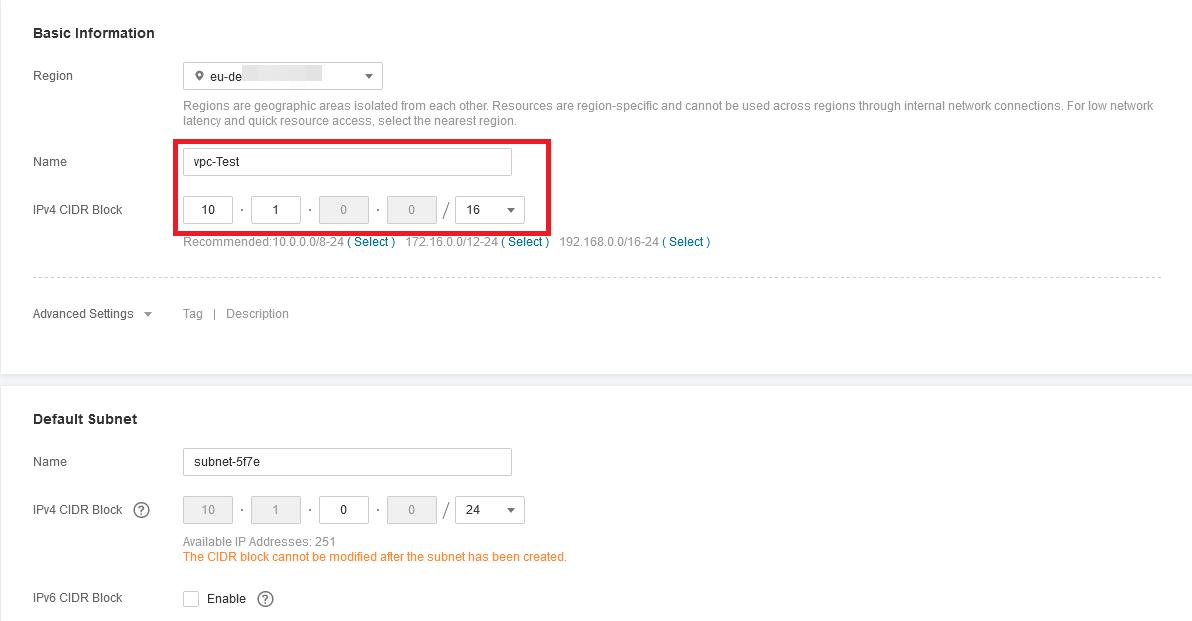 Figure 3 Creating
vpc-Test